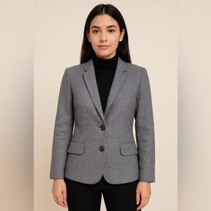 Theory Liv B Epirus Grey Herringbone Career Blazer size 10